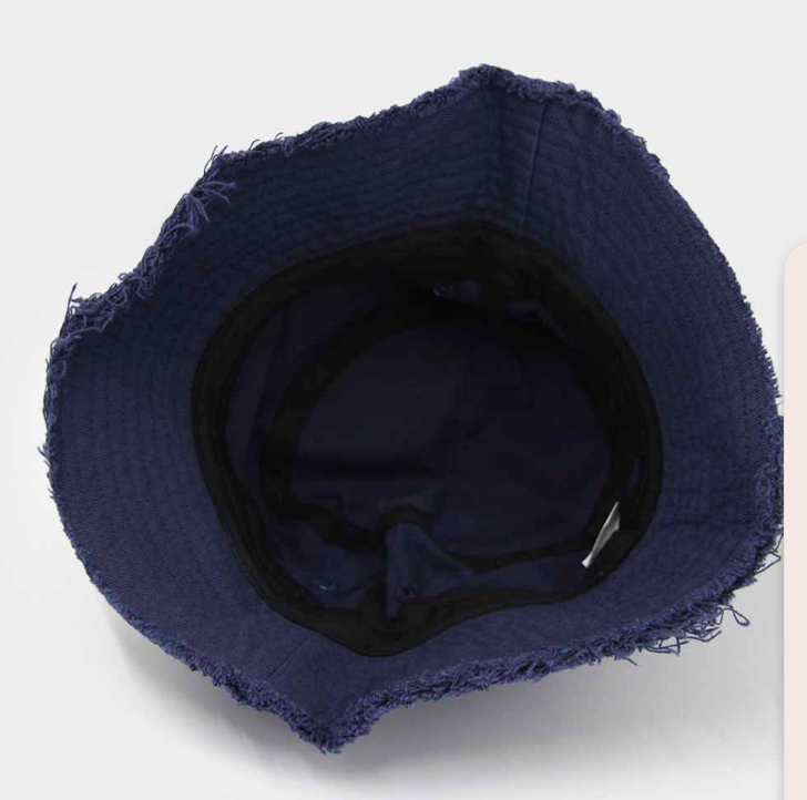 Sombrero Bucket Hat Deflecado azul-3