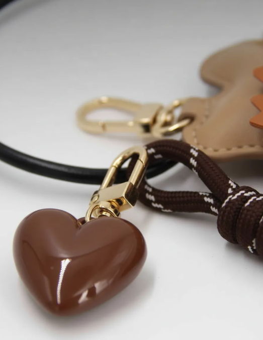 Llavero Charm Para Bolso Corazón Osito-2