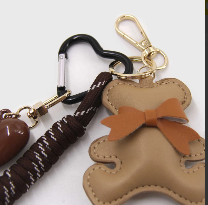 Llavero Charm Para Bolso Corazón Osito-3