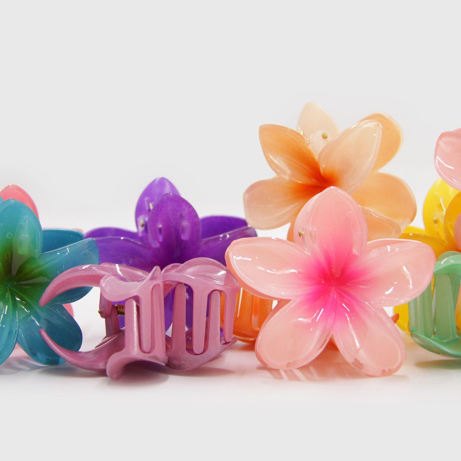 Hair clips flor hawaina 7 5cm-2