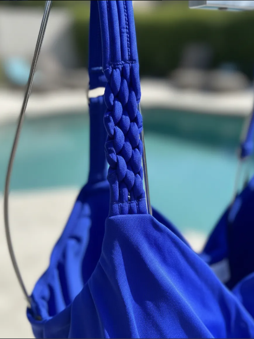 Traje De Ba o Entero Color Azul Francia-2