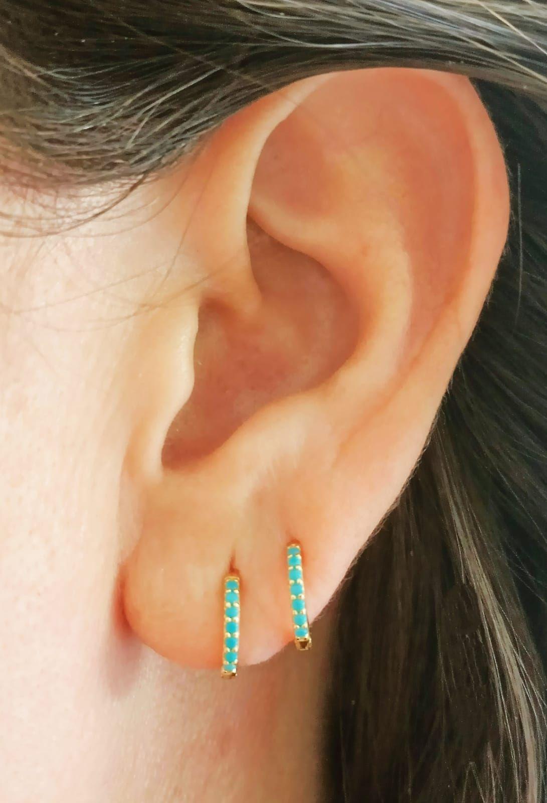 Argollas 8mm modelo Whale Plata fina ley S925-2
