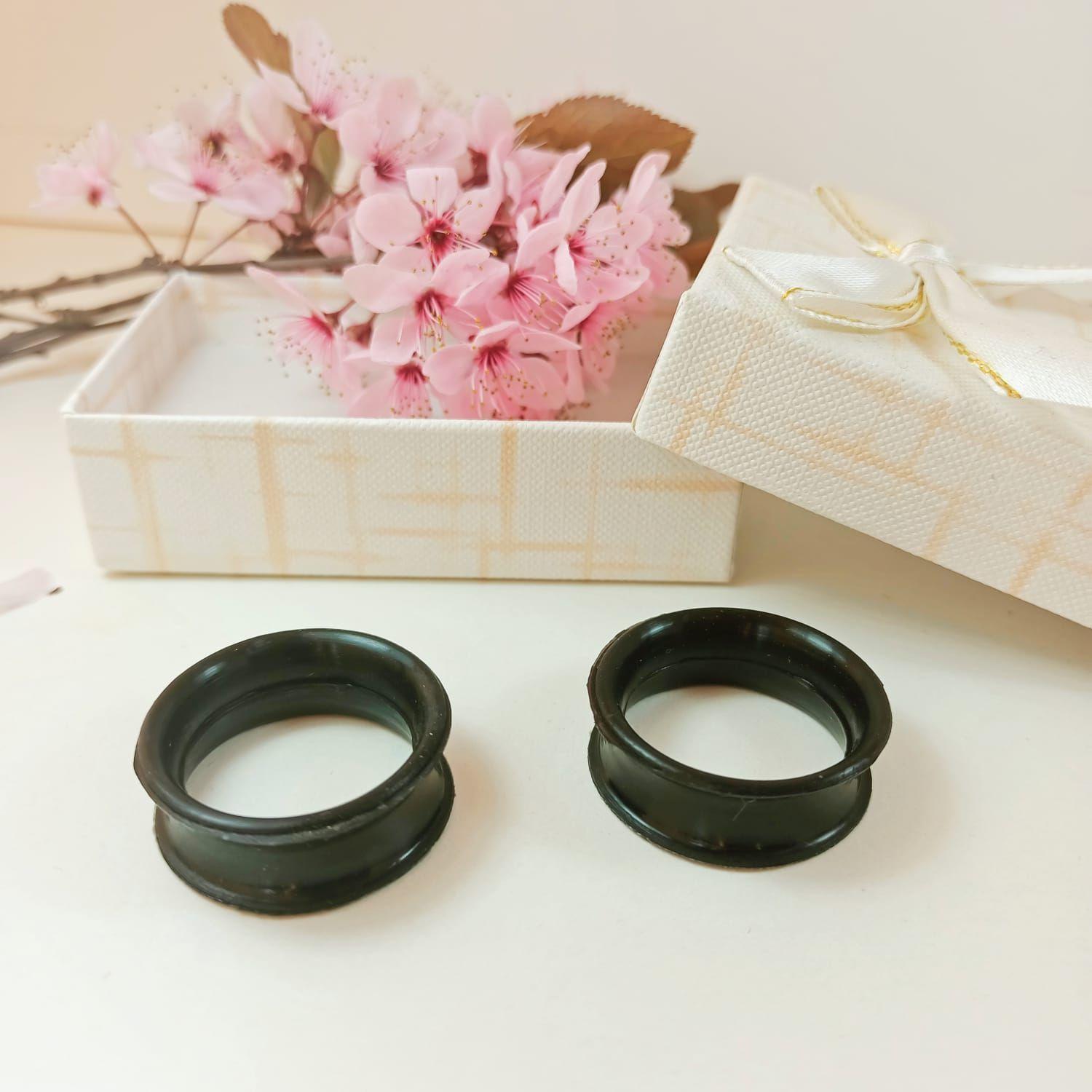 Aros Expansores Oreja Acampanado Estiradores Silicona 25mm-5