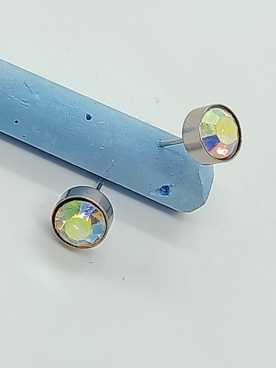 Punto Luz Tornasolados Acero Inoxidable 8mm Aros  -3