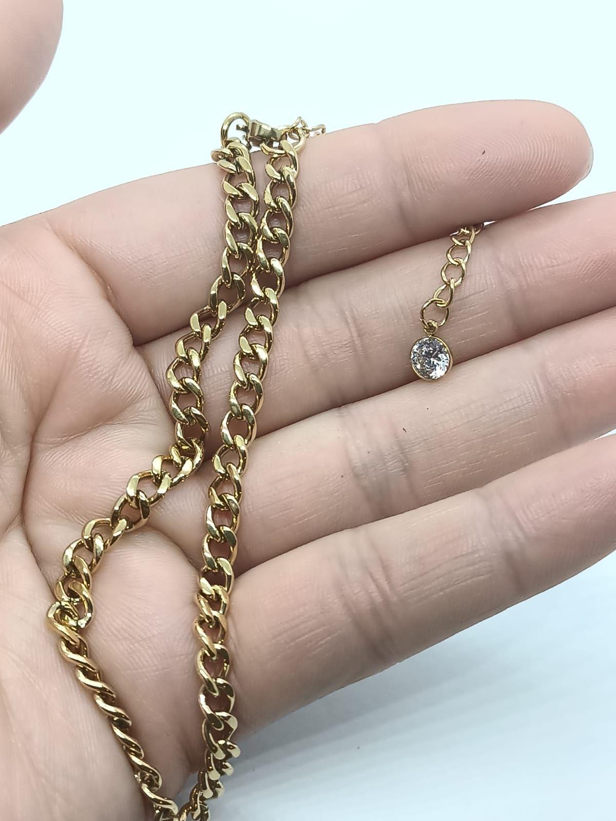 Tobilleras eslabones Pulseras Tobillo Ajustable Bohemia enchapada en oro 18k-3