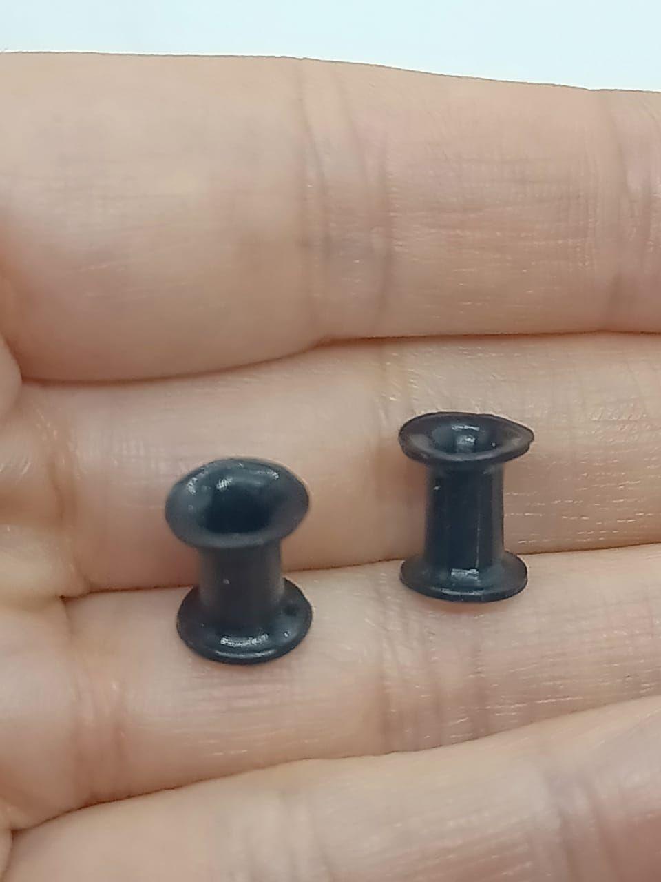 Aros Expansores Oreja 3mm Acampanado Estiradores Silicona-1