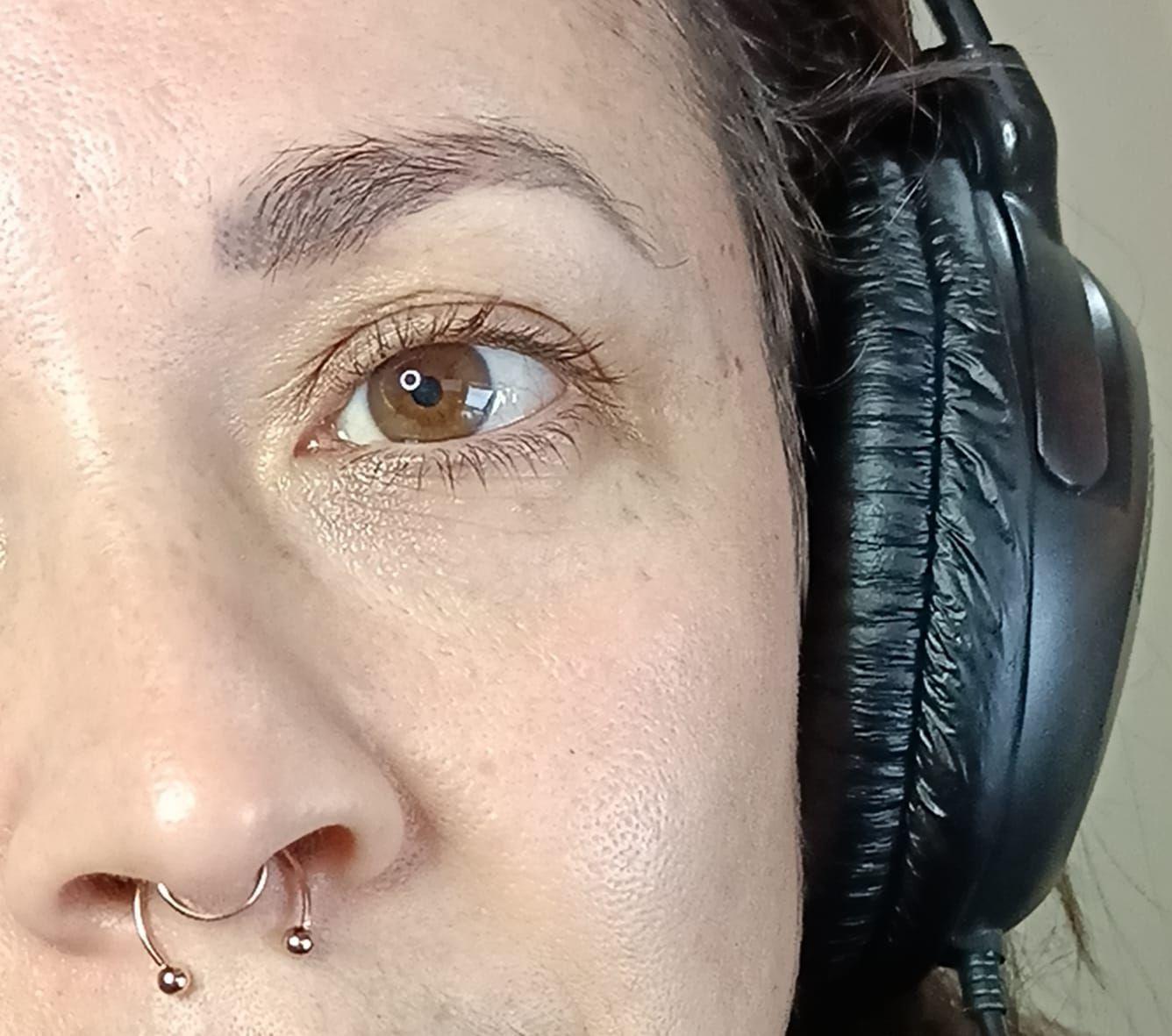 Piercing Acero hipoalergenico bañado en oro rosa 14kl septum Sin Perforacion-2