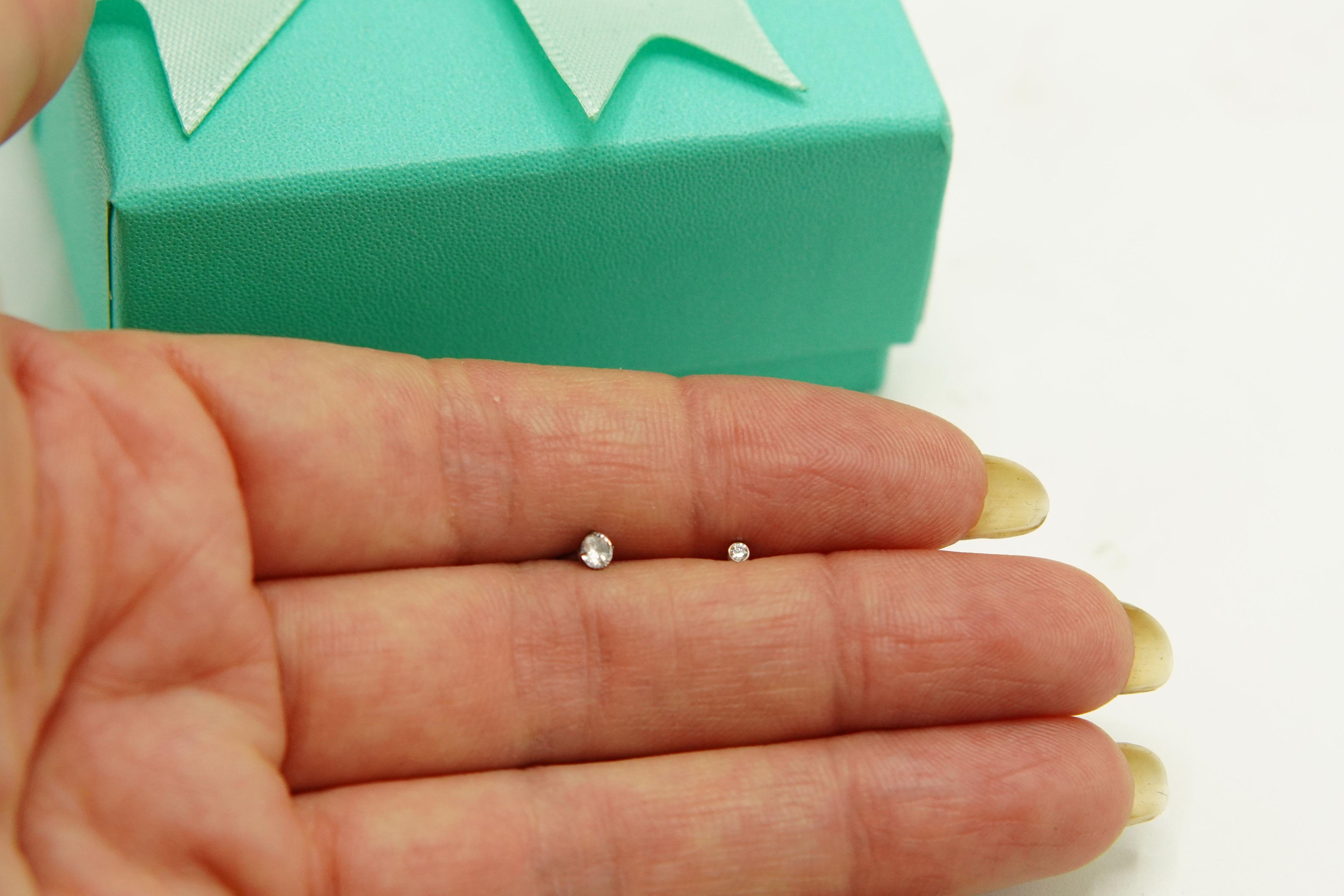 Pack 2 Piercing Nostril S Zirconia Titanio Astm F136 20g-3