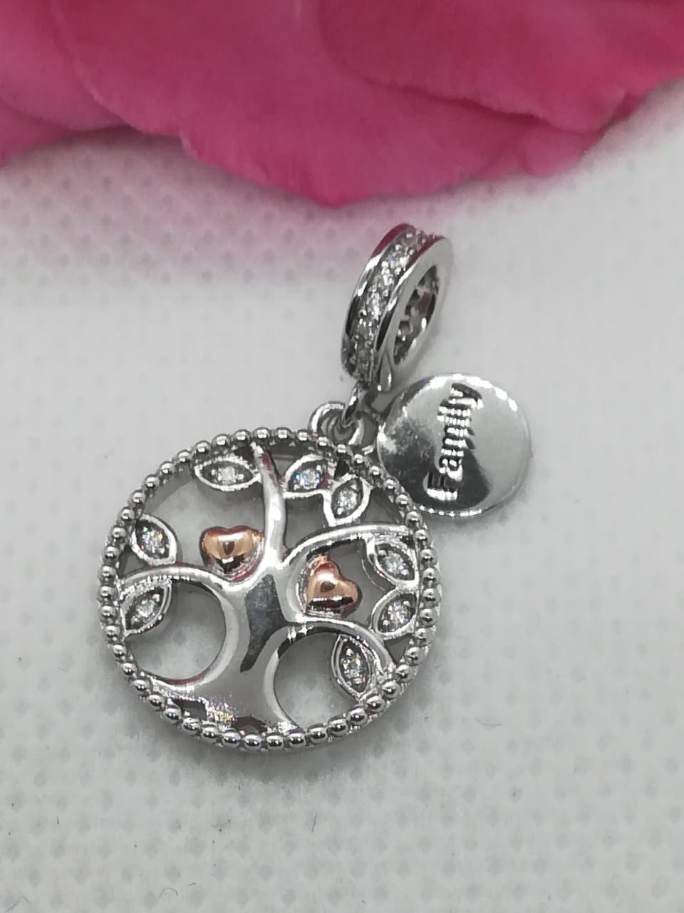 Charm dije abalorio plata 925 Árbol de la vida-6
