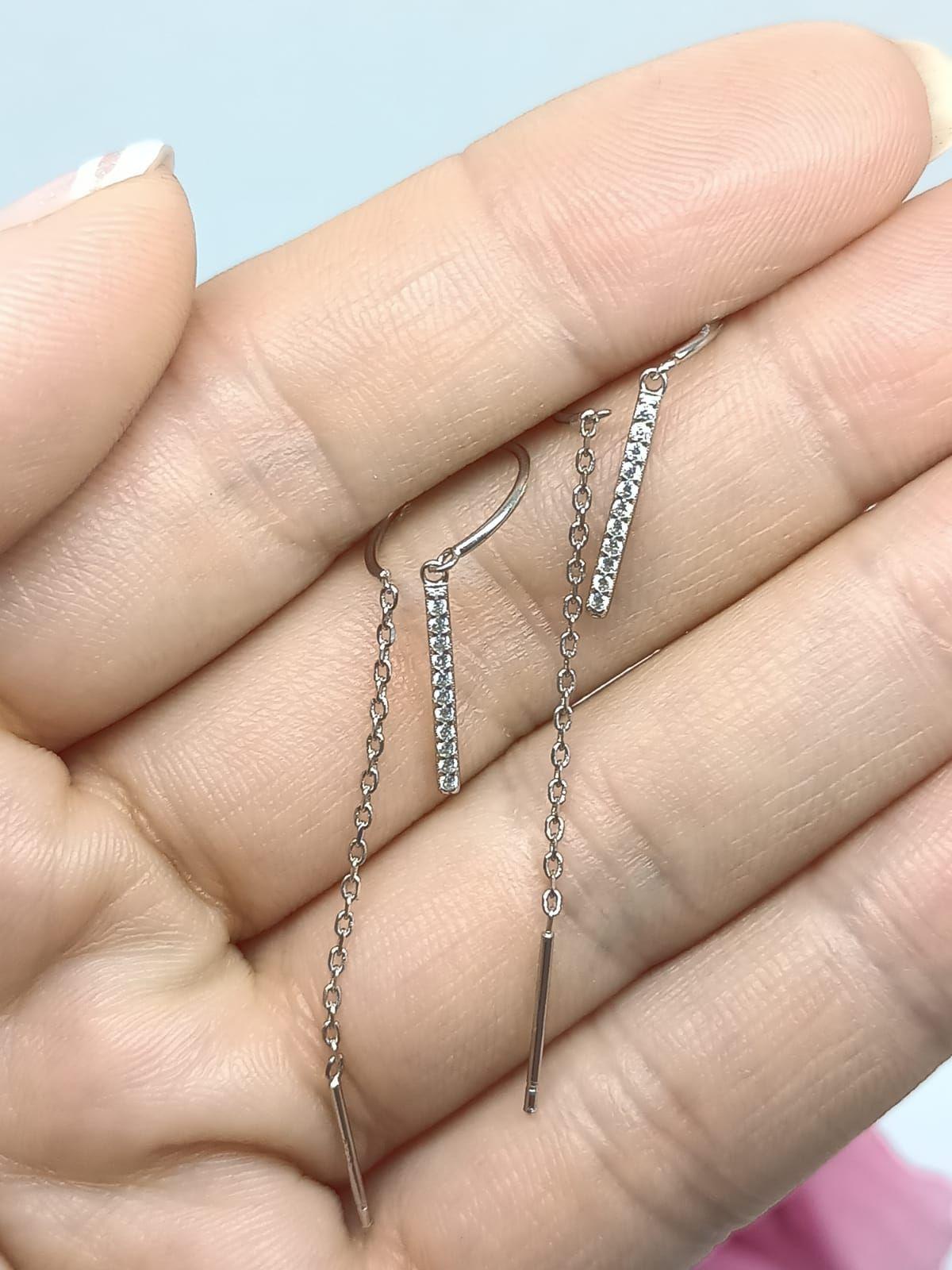 Pendientes Monolith en plata fina ley S925-7