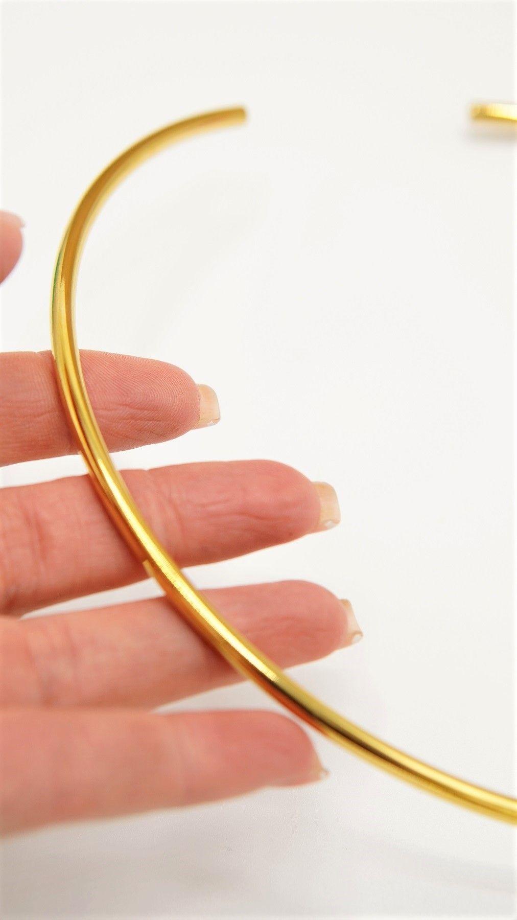 Collar rigido Susan choker chapado en oro 18k-4
