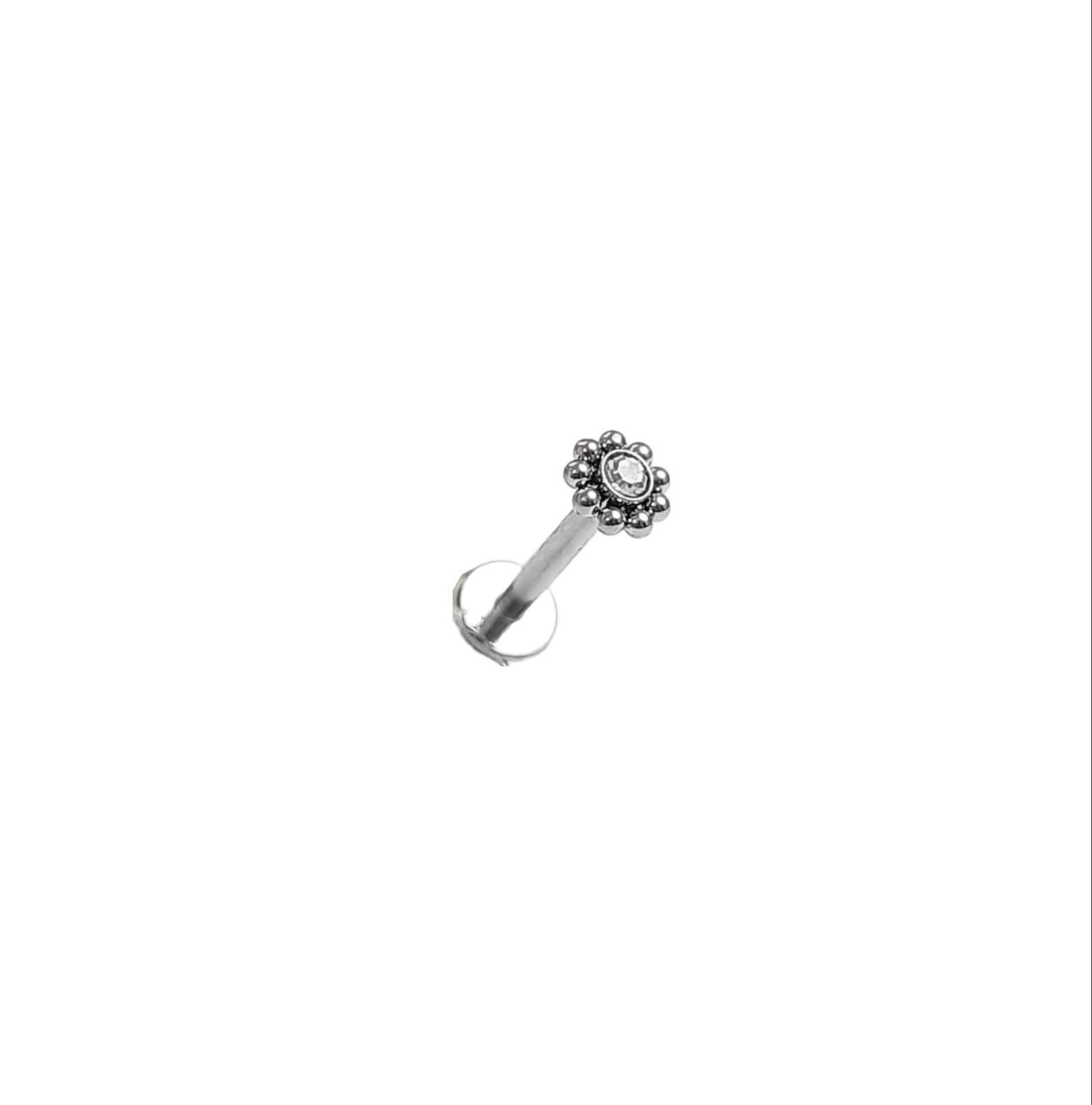 Set Piercing Modelo Geo Acero Quirúrgico Nostril Labret Punto De Luz-2