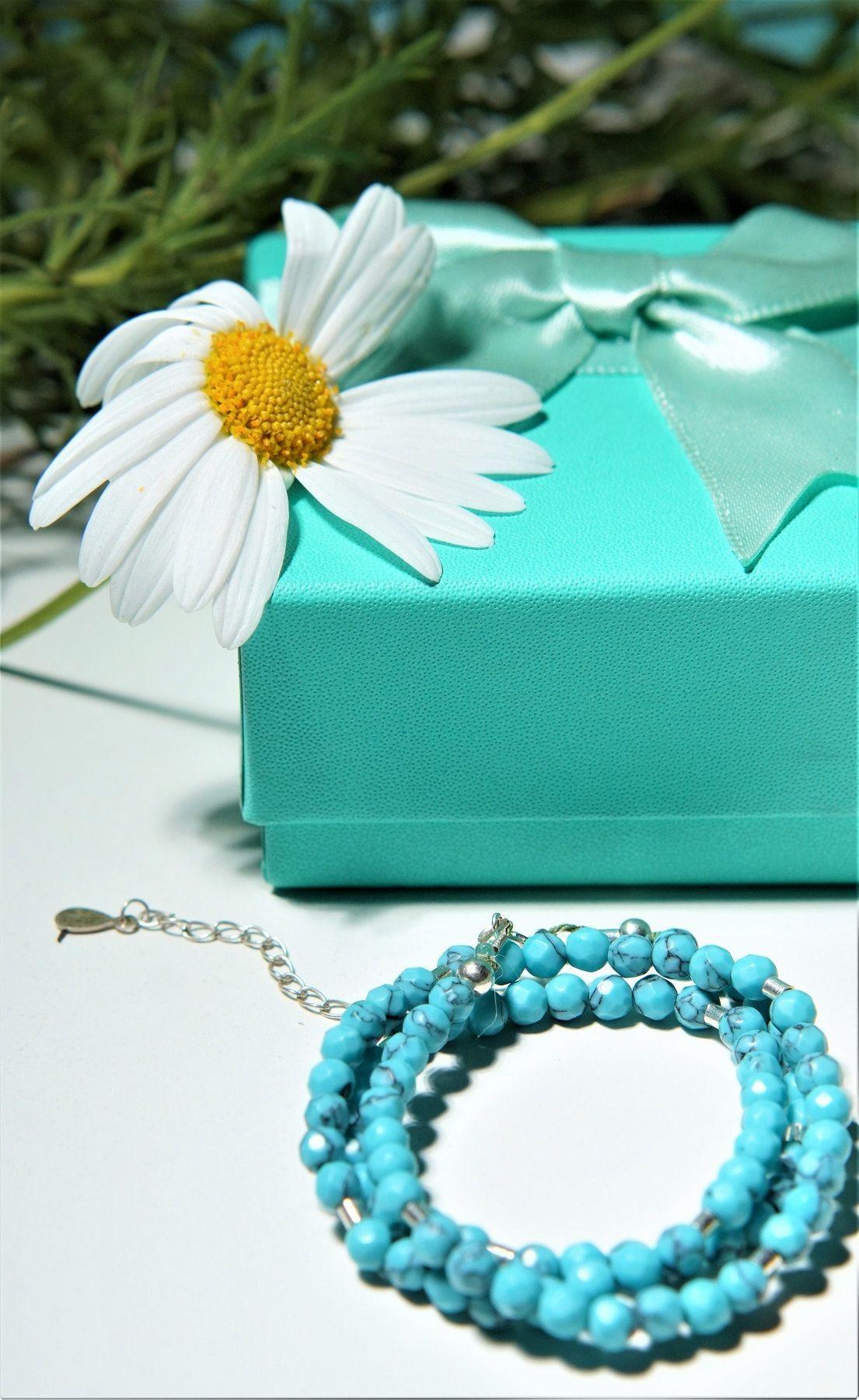 Collar gargantilla turquesa 5mm plata fina 925 Terranova-3