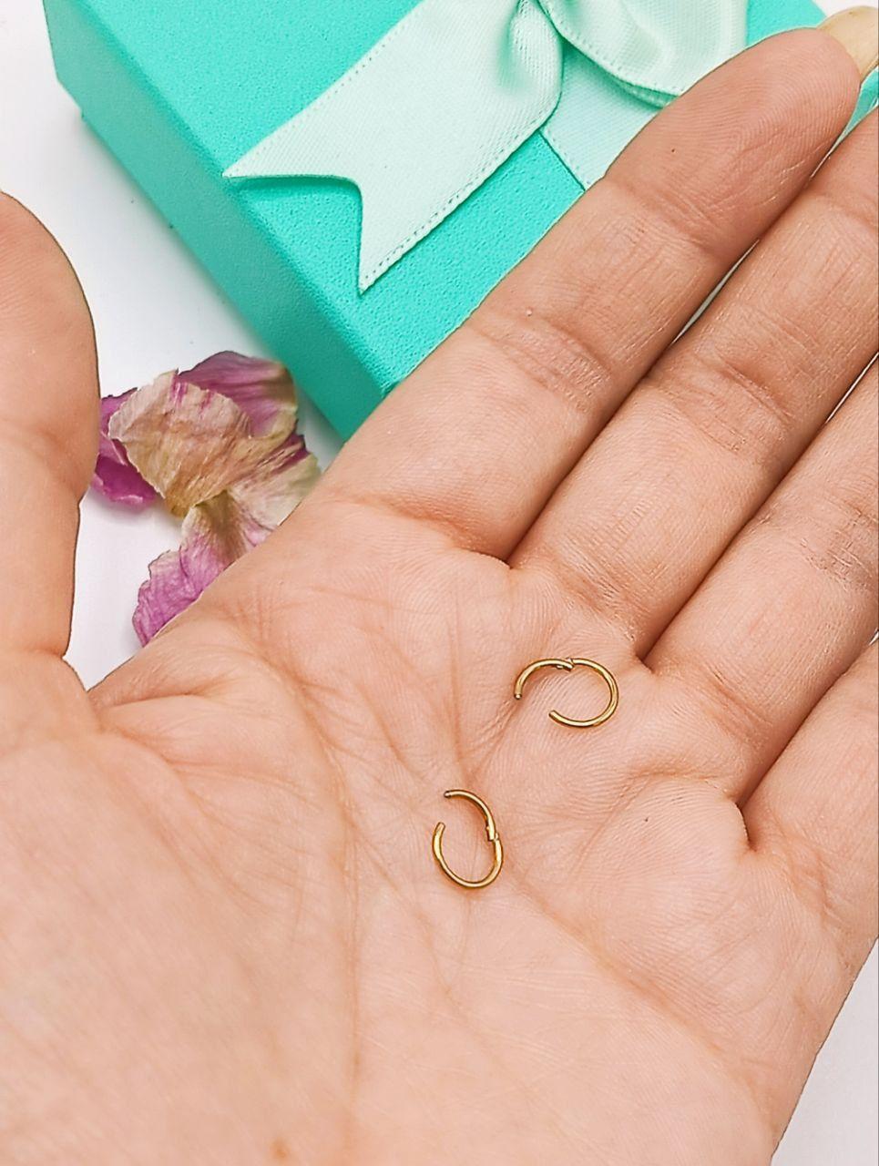 Argollas Clicker 6mm 20g Acero Quirurgico Chapadas En Oro-3