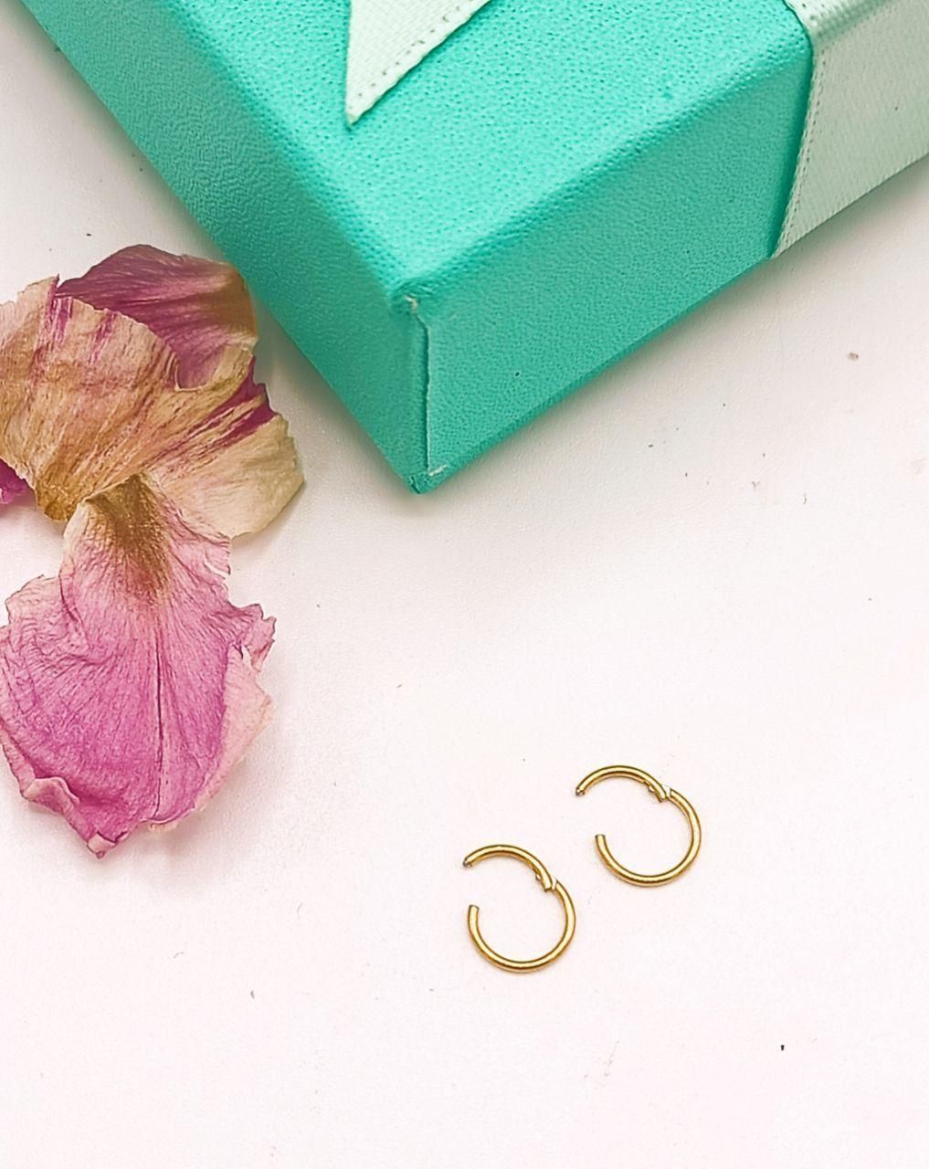 Argollas Clicker 6mm 20g Acero Quirurgico Chapadas En Oro-4