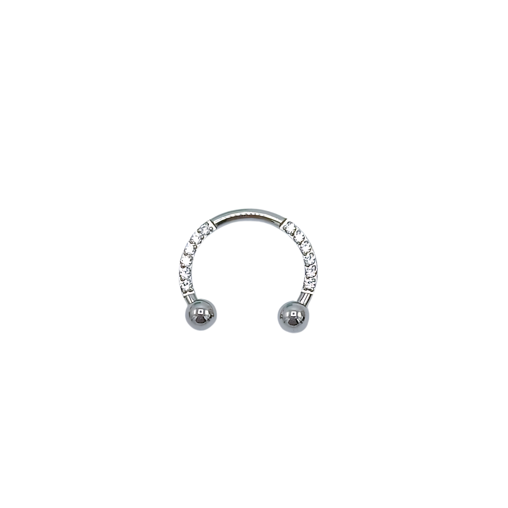 Piercing Septum 16g Titanio Astm F136 G23 Aro Zirconia Punk-0