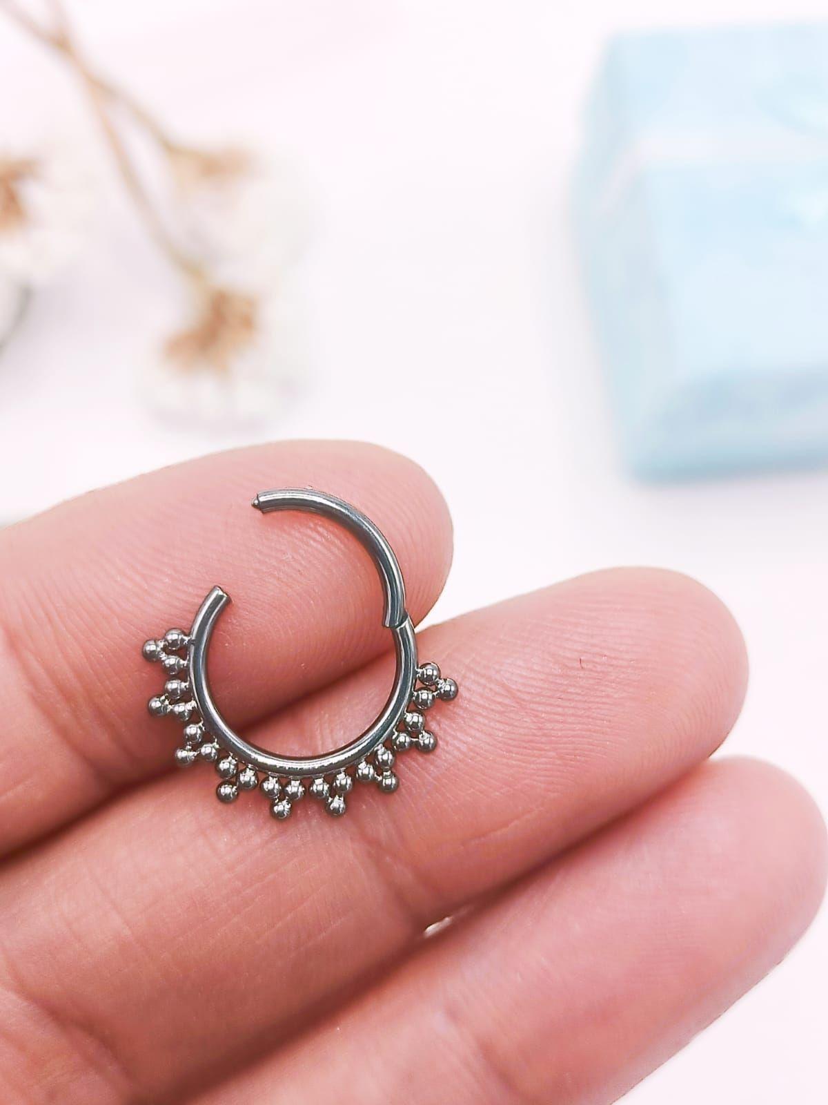 Piercing Septum Daith tragus F136 G23 Titanio-2