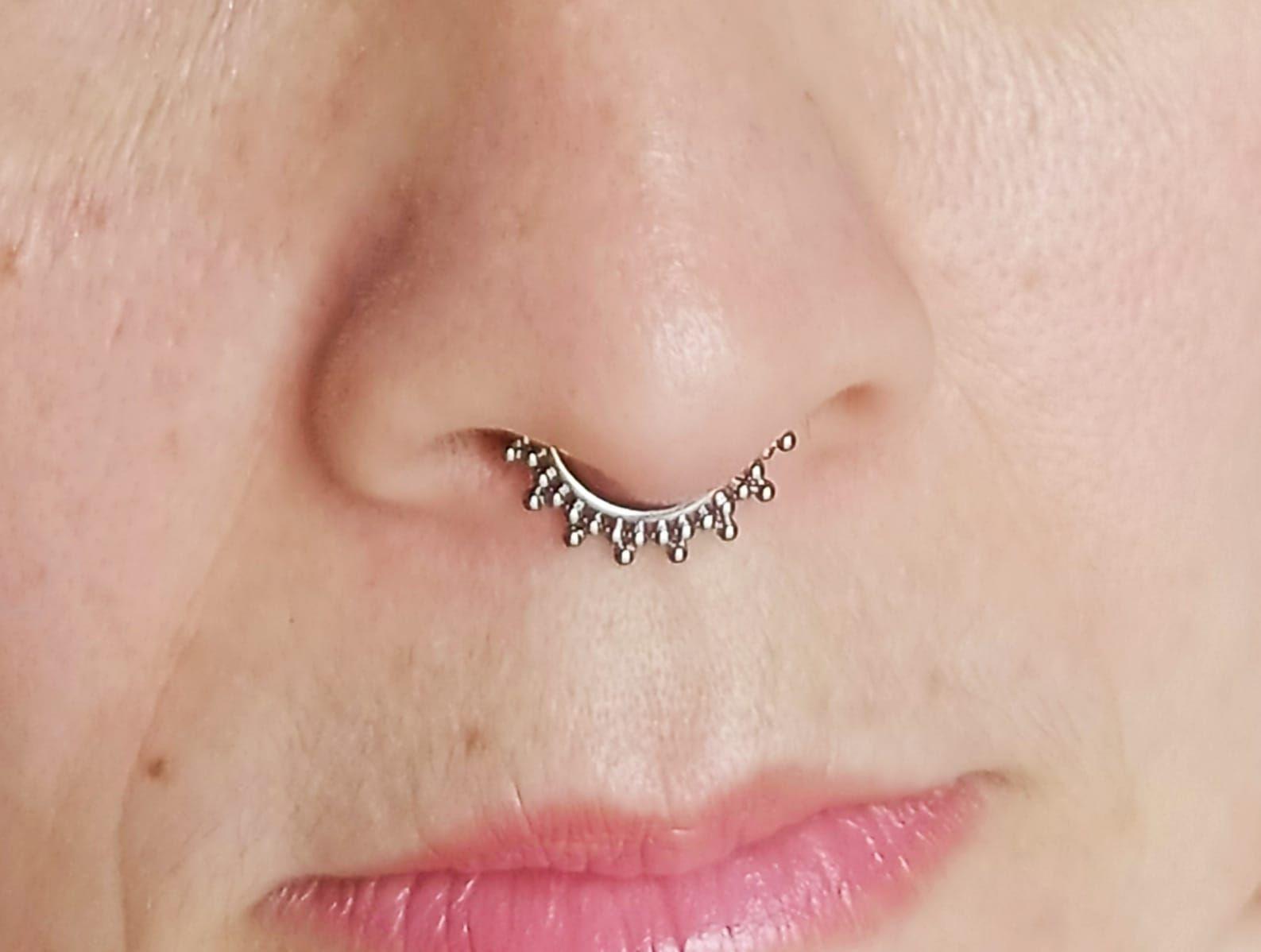 Piercing Septum Daith tragus F136 G23 Titanio-3
