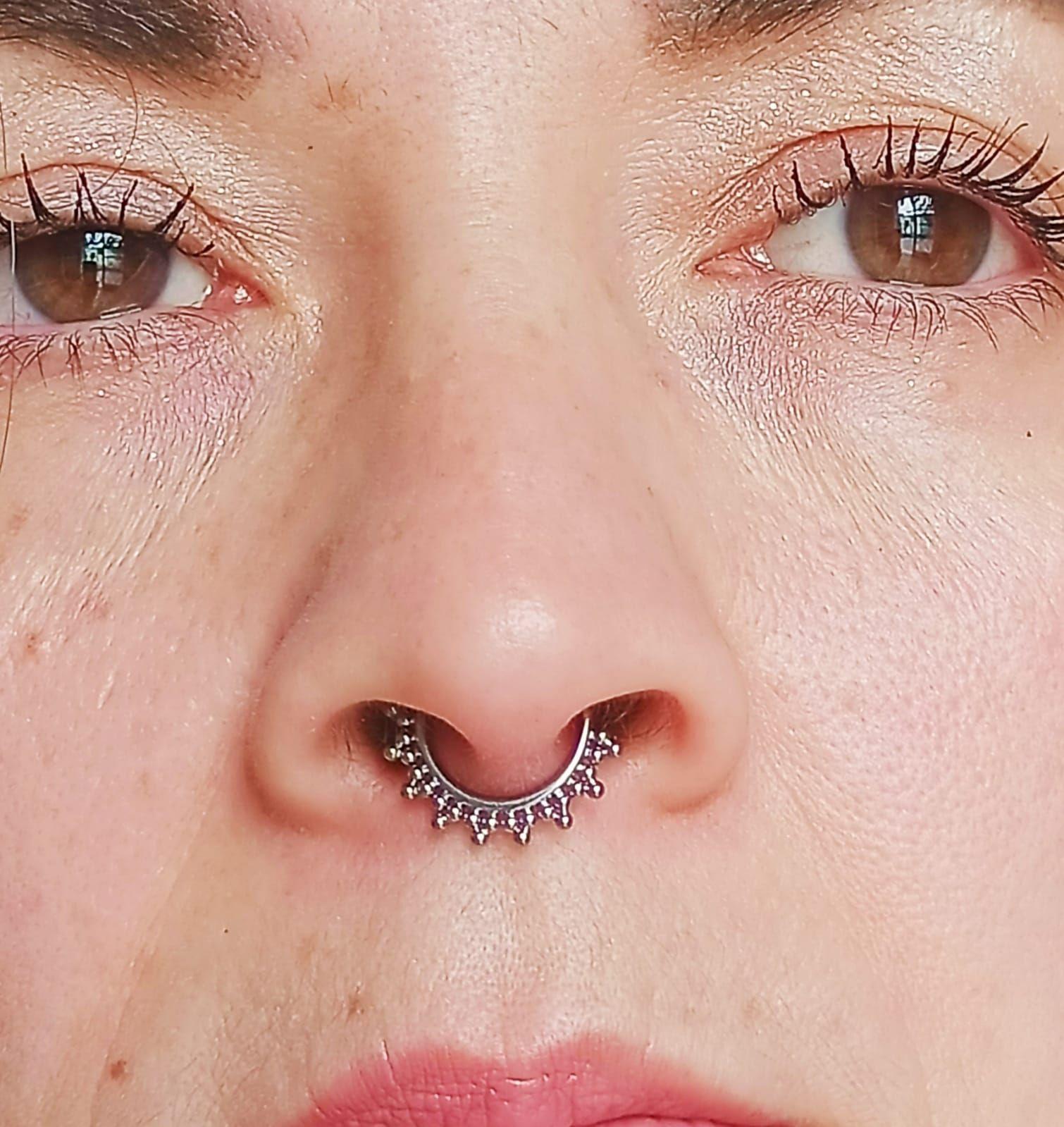 Piercing Septum Daith tragus F136 G23 Titanio-4
