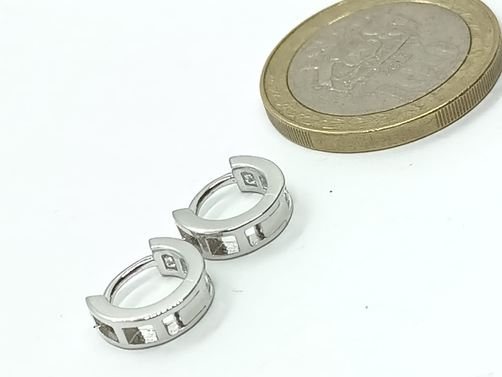 Argollas Chicas Zirconia Brillo Plata 925 Niñas Adultos Amor-3