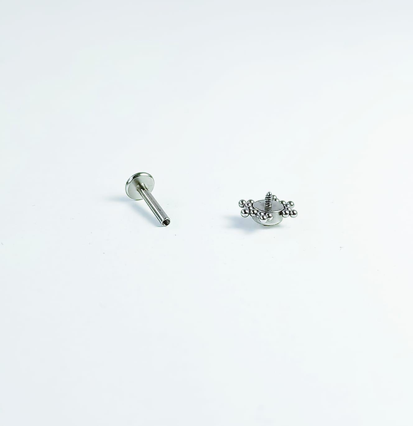 Piercing Oreja Tragus Conch Labret Modelo Spider Hipoalergénico Unidad-4
