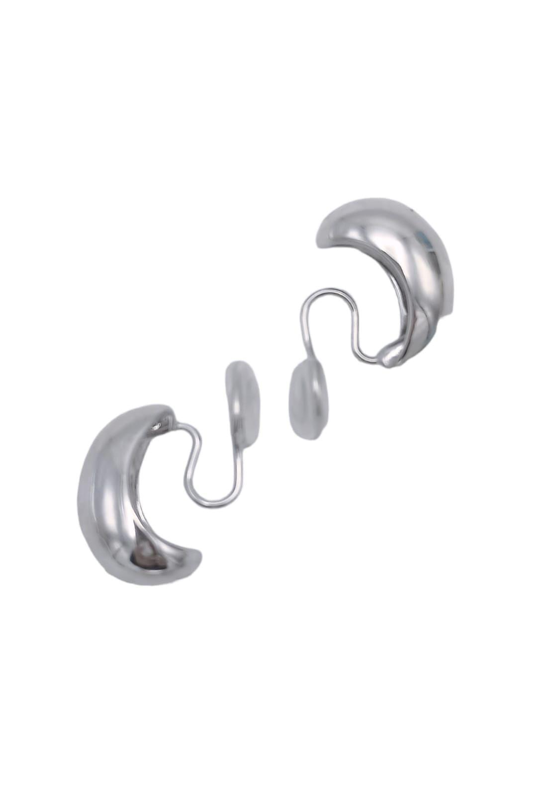 Aros Gota Huggies Chapado En Plata Earcuff Sin Perforación-7