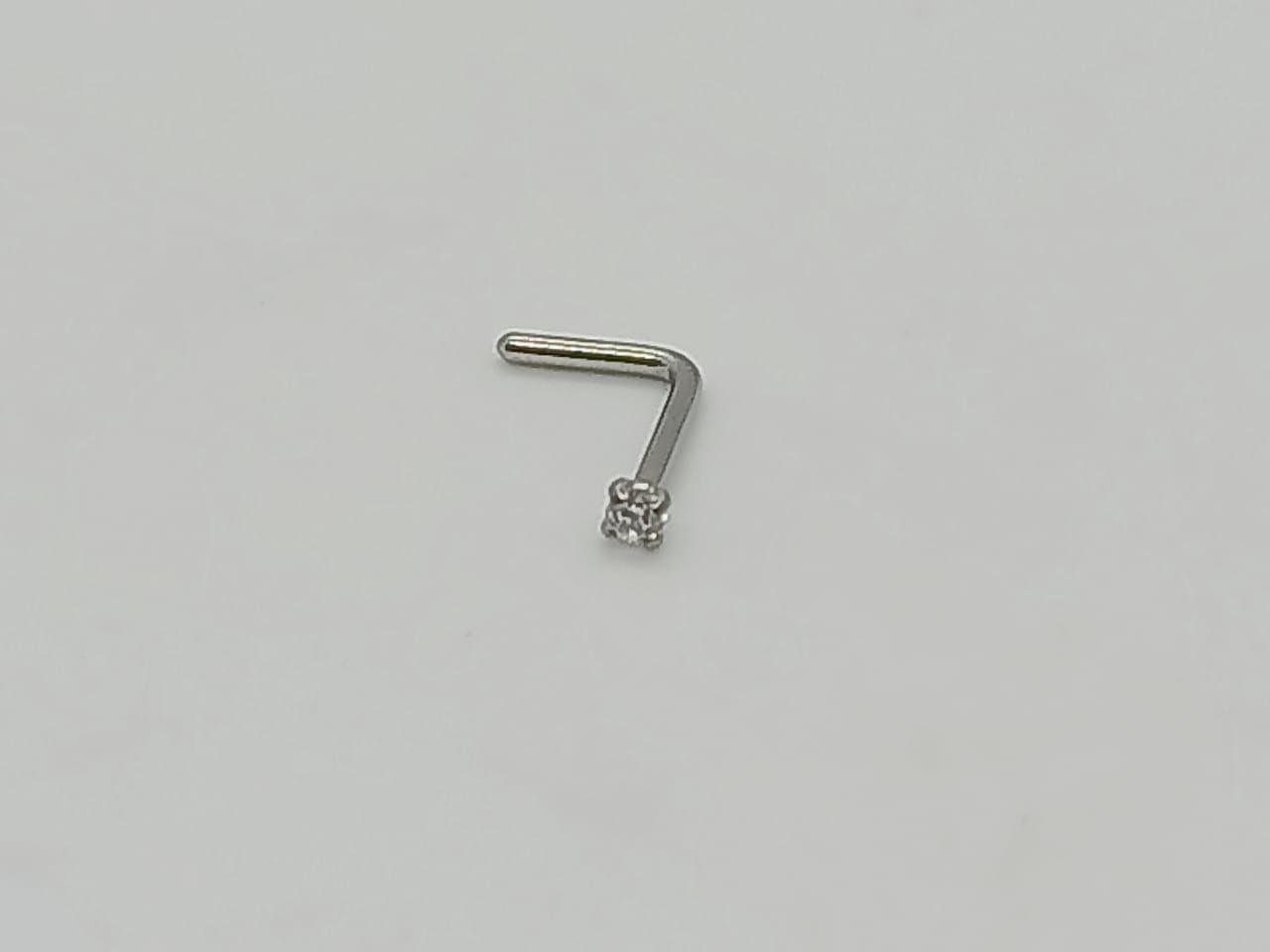 Set (04) de piercing acero quirúrgico  zirconia nariz boca oreja-3