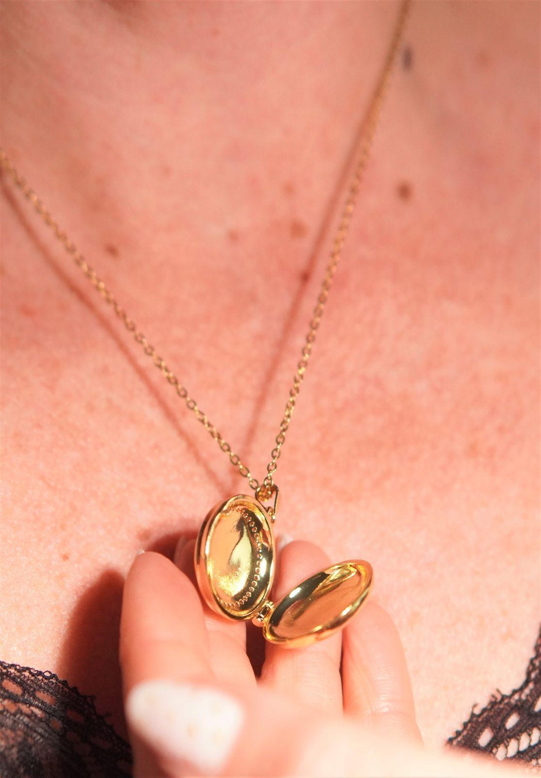 Relicario virgen Maria zirconias chapado en oro 18k-3