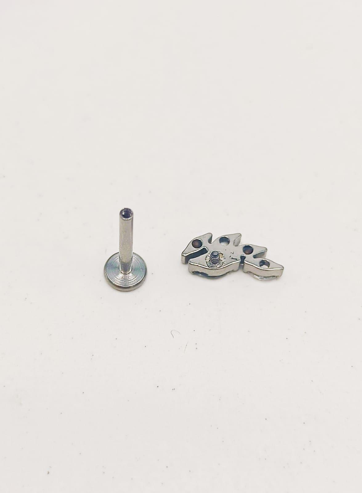 Piercing Labret Zirconia Astm F136 G23 Acero De Titanio Alas-8