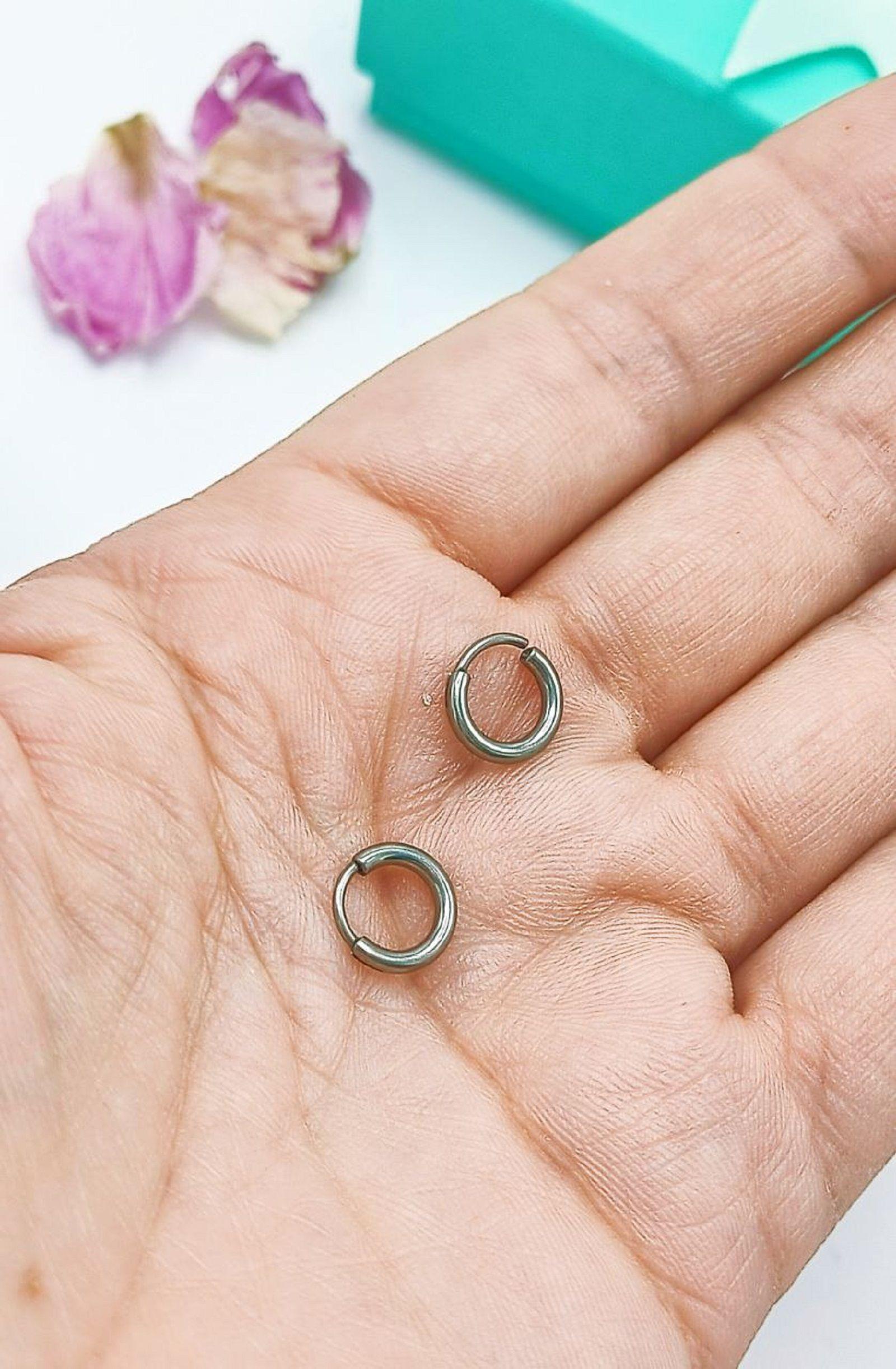 Argollas Lisas 6mm Aros Titanio Astm F136 -5