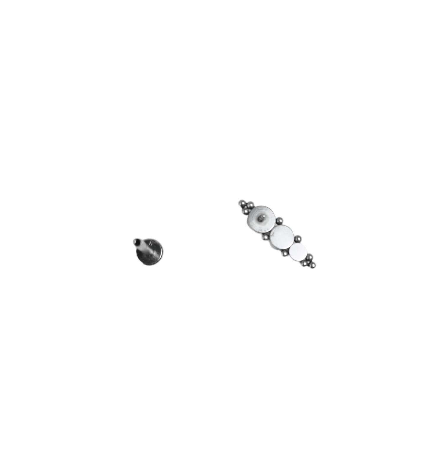 Piercing Tragus Conch Labret Modelo Crisálida Hipoalergénico Unidad-3