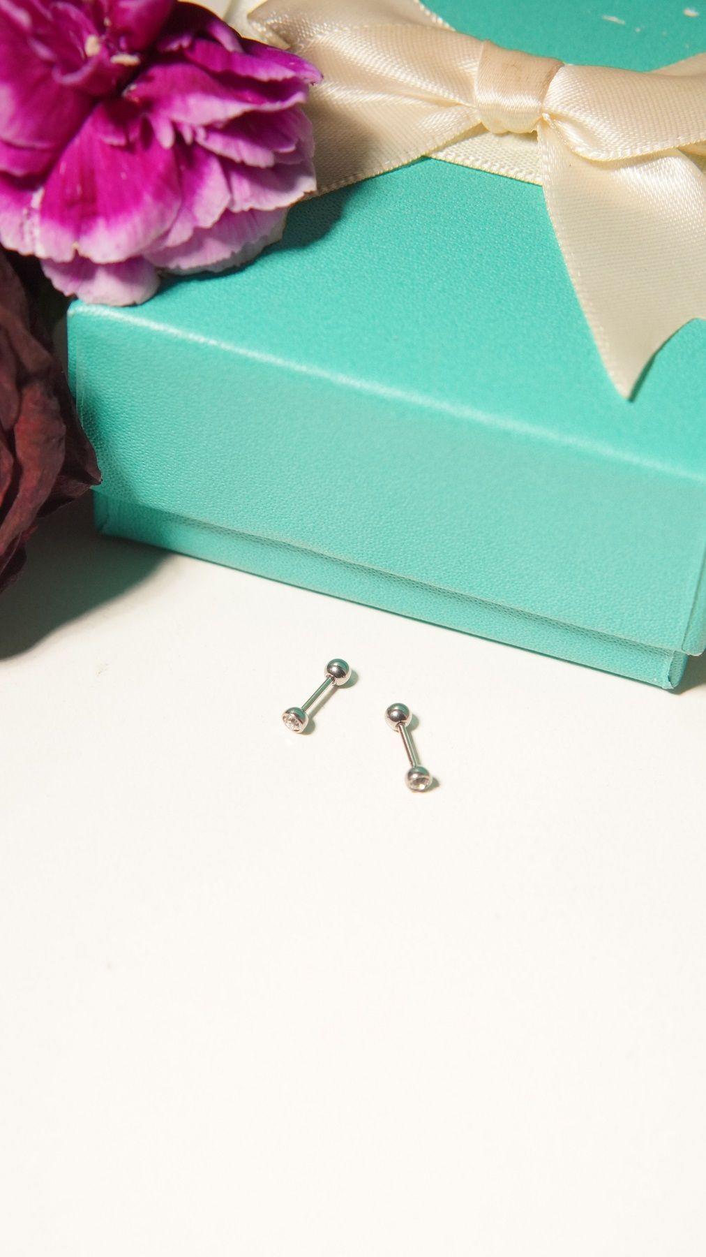 Aros punto de luz 3mm titanio G23 tapa de seguridad 20g-3