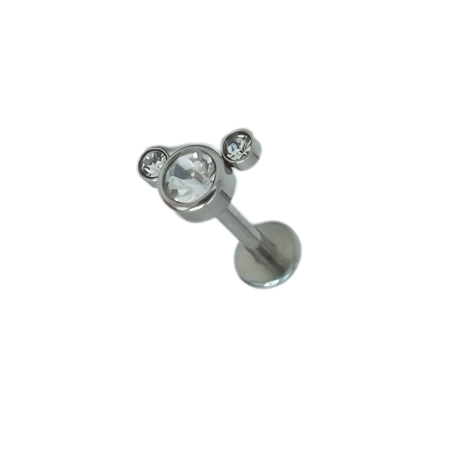Piercing Tragus Conch Labret Modelo Mickey 16g-0