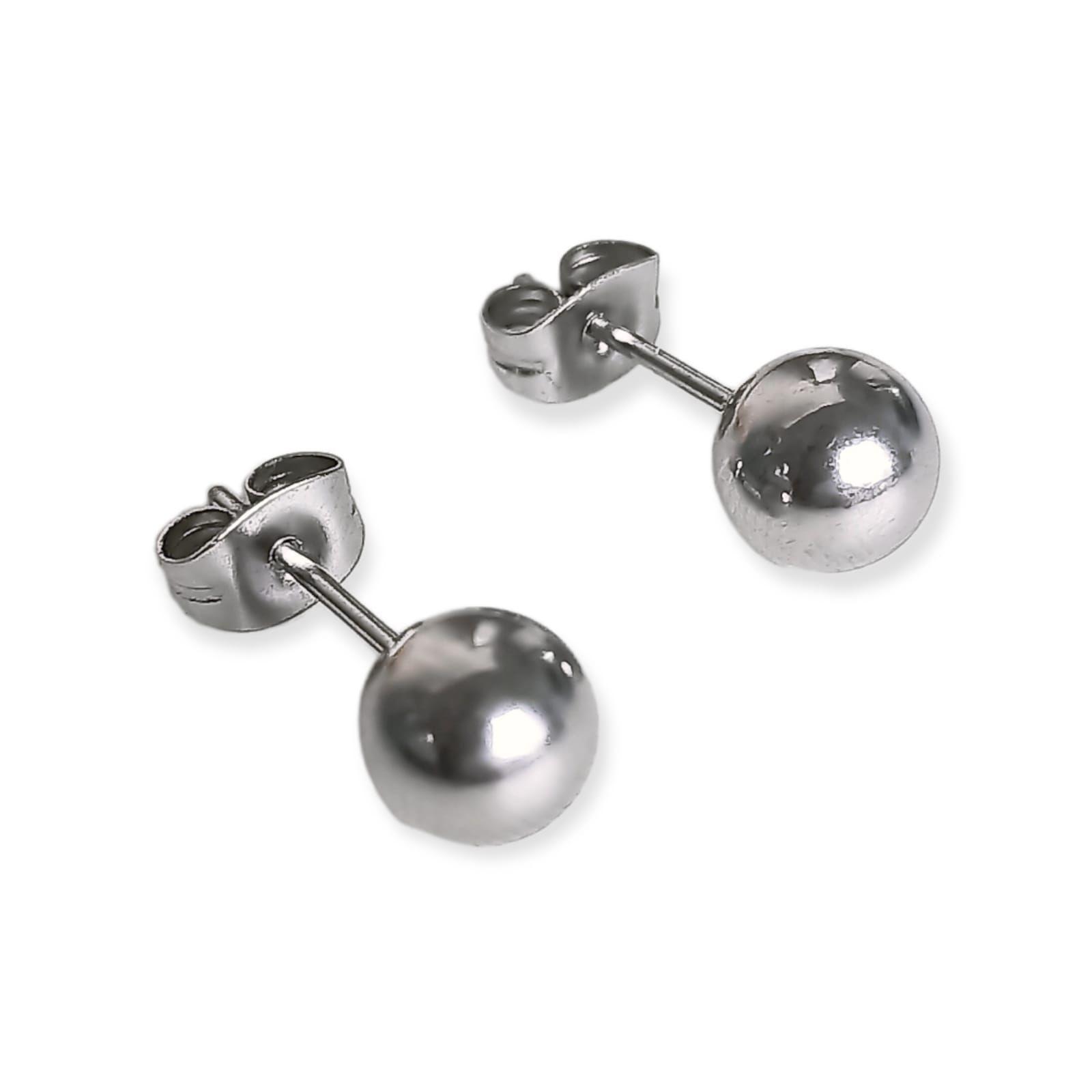 Pack De Aros Argollas Huggies Cruz Esfera Plateada Piercing-3