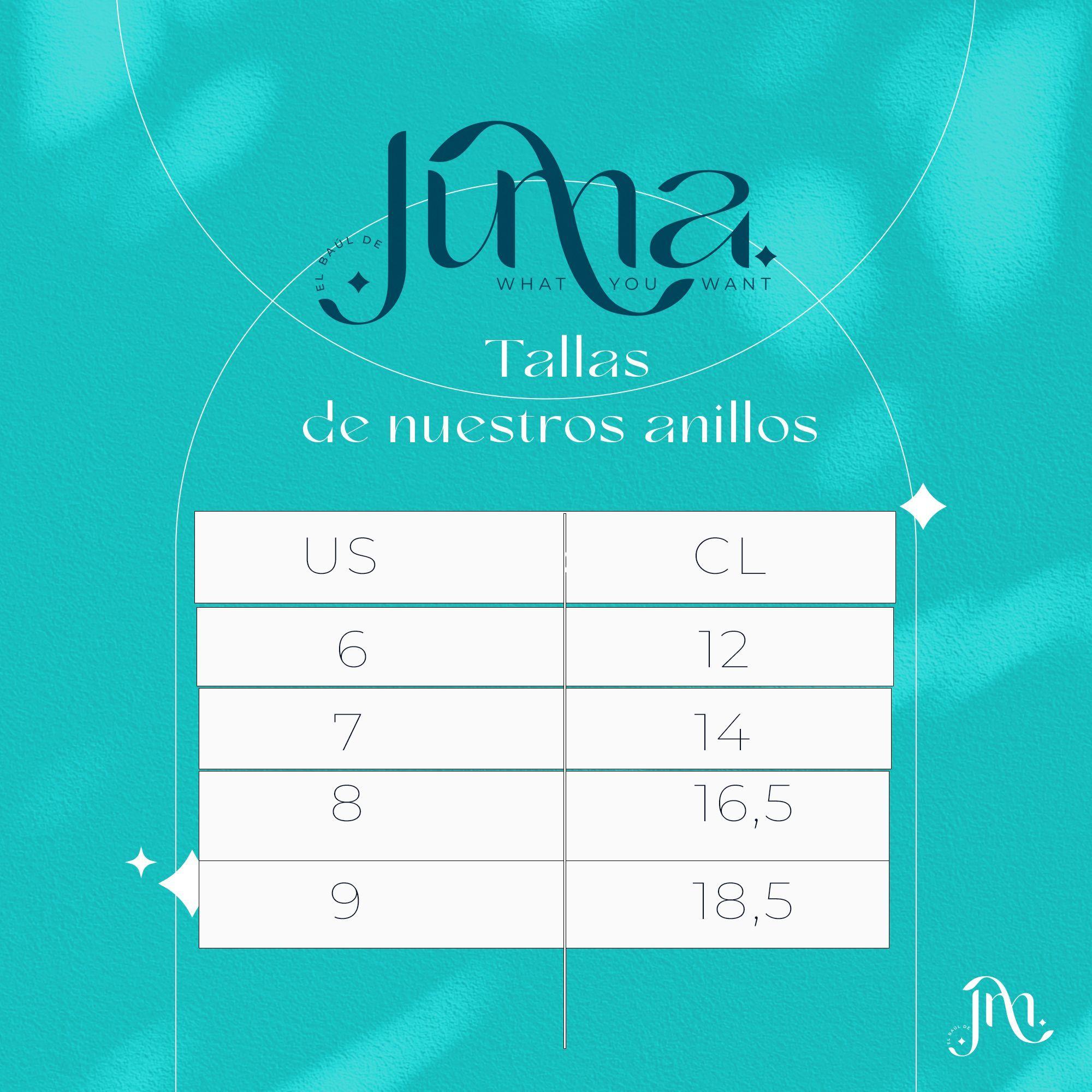 Anillo ajustable en plata fina ley S925 chapado en oro blanco 18kl Cadena doble-6