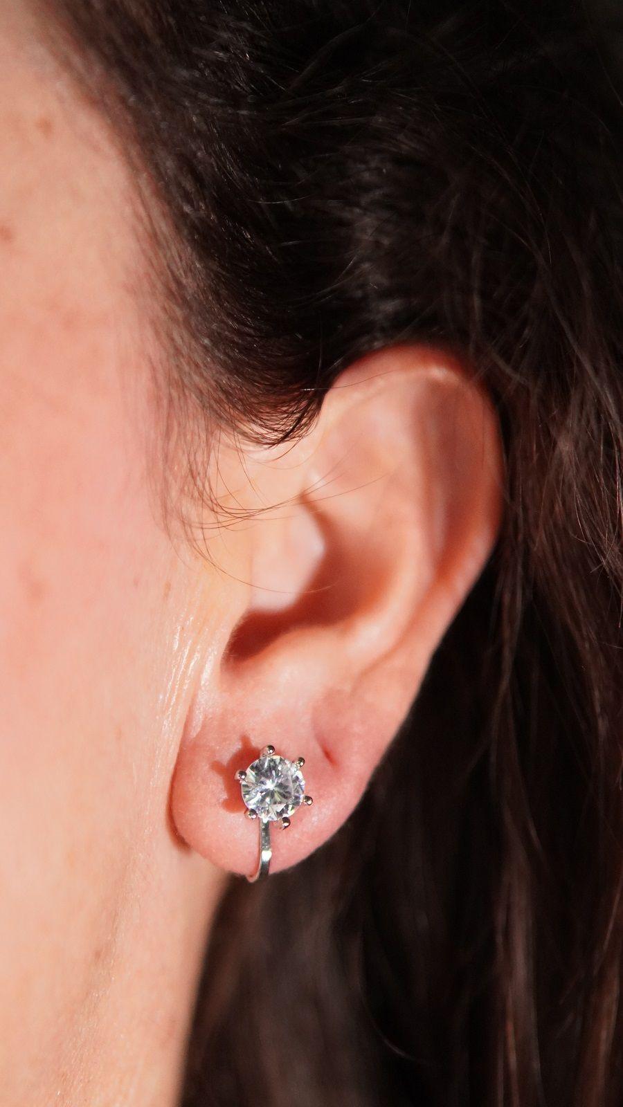 Aros Elizabeth sin perforacion punto de luz elegante-3