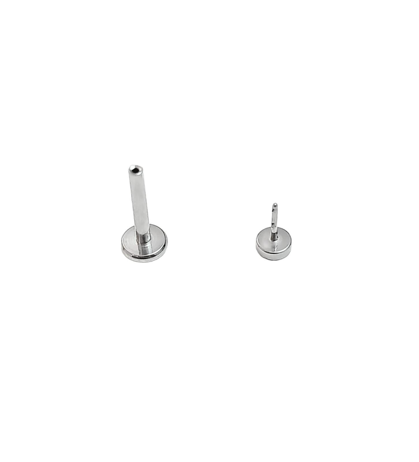 Set Piercing Modelo Fase Lunar Acero Quirúrgico Nostril Labret Luna Punto Luz-1