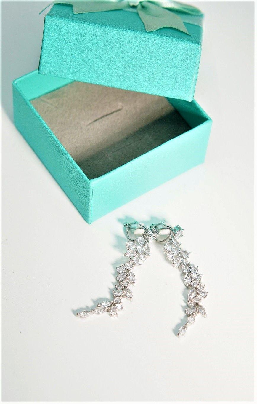 Aros largos Viviana sin perforacion zirconias fiesta-2