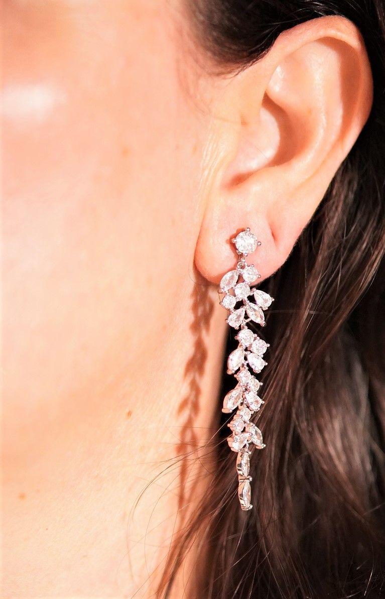 Aros largos Viviana sin perforacion zirconias fiesta-3