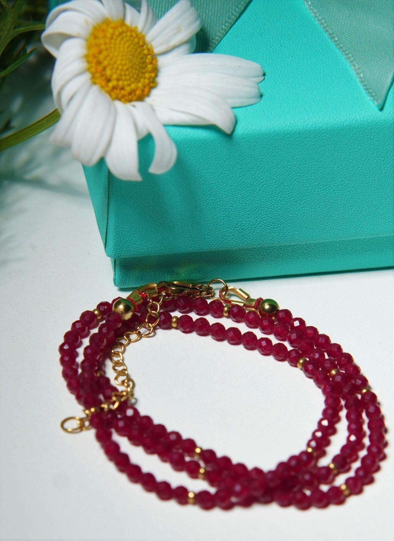 Collar gargantilla Rubi 4mm chapado en oro 18k Terranova-4