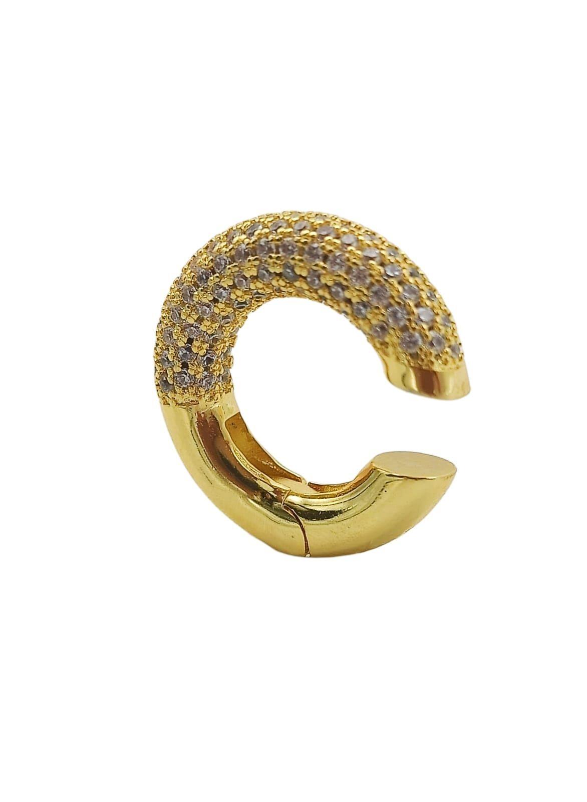 Aro Maxi Earcuff chunky Chapado En Oro 18k-0