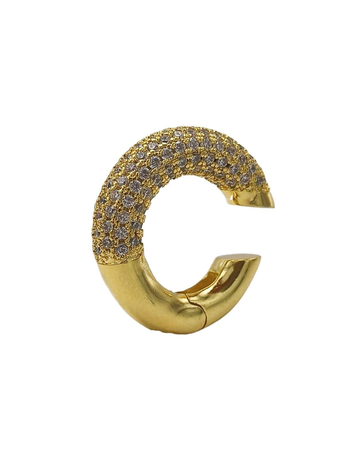 Aro Maxi Earcuff chunky Chapado En Oro 18k-5