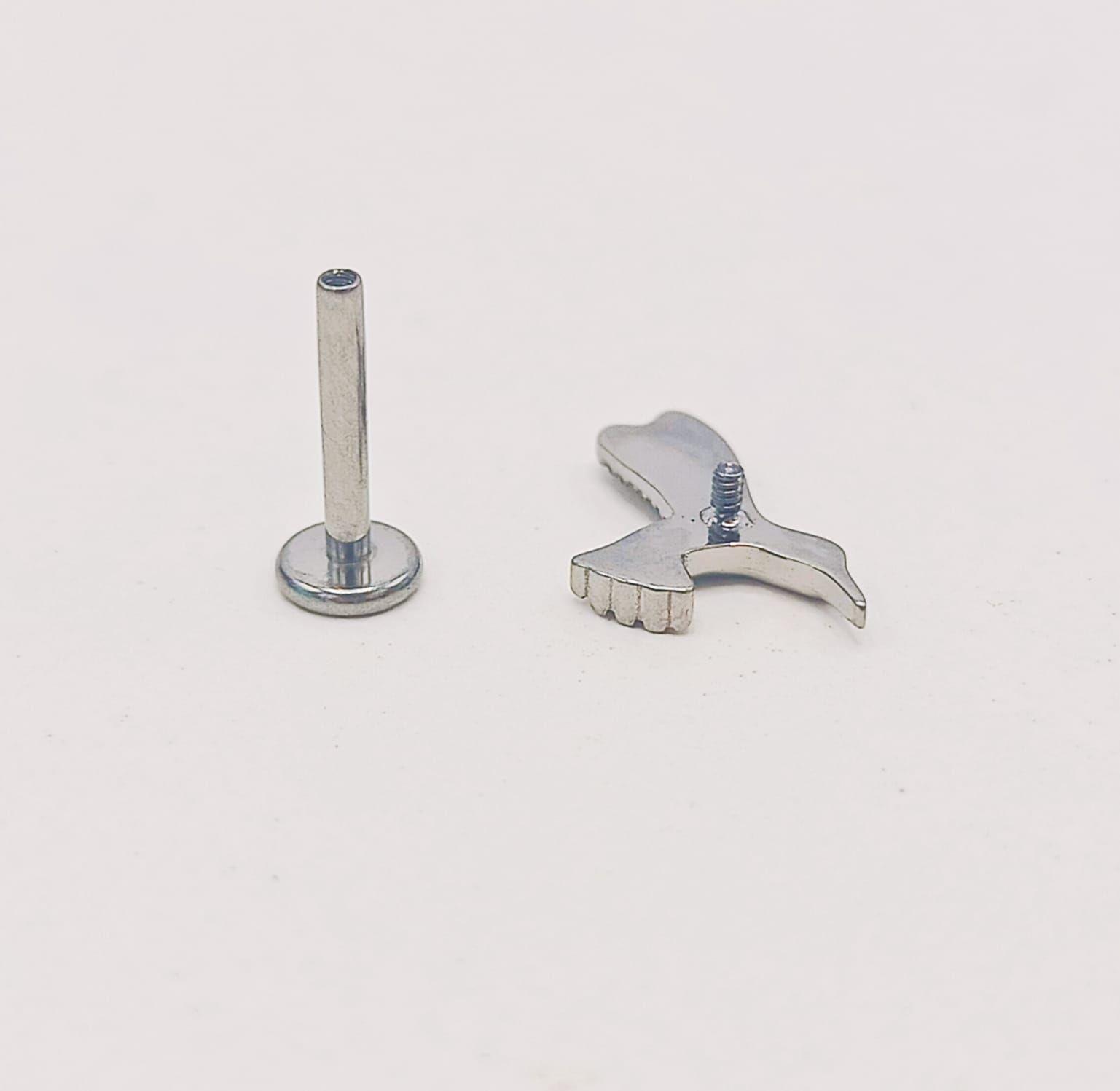 Piercing Labret Astm F136 G23 Acero Titanio Tragus Colibri-6