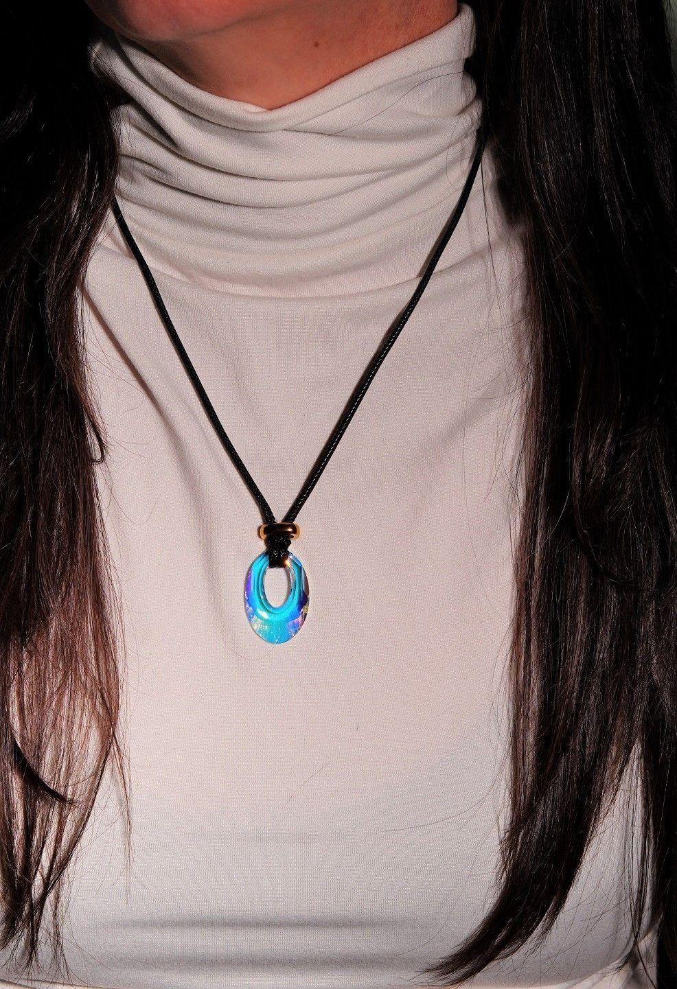 Colgante ajustable JD con Cristal Swarovski helios aurora boreal-2