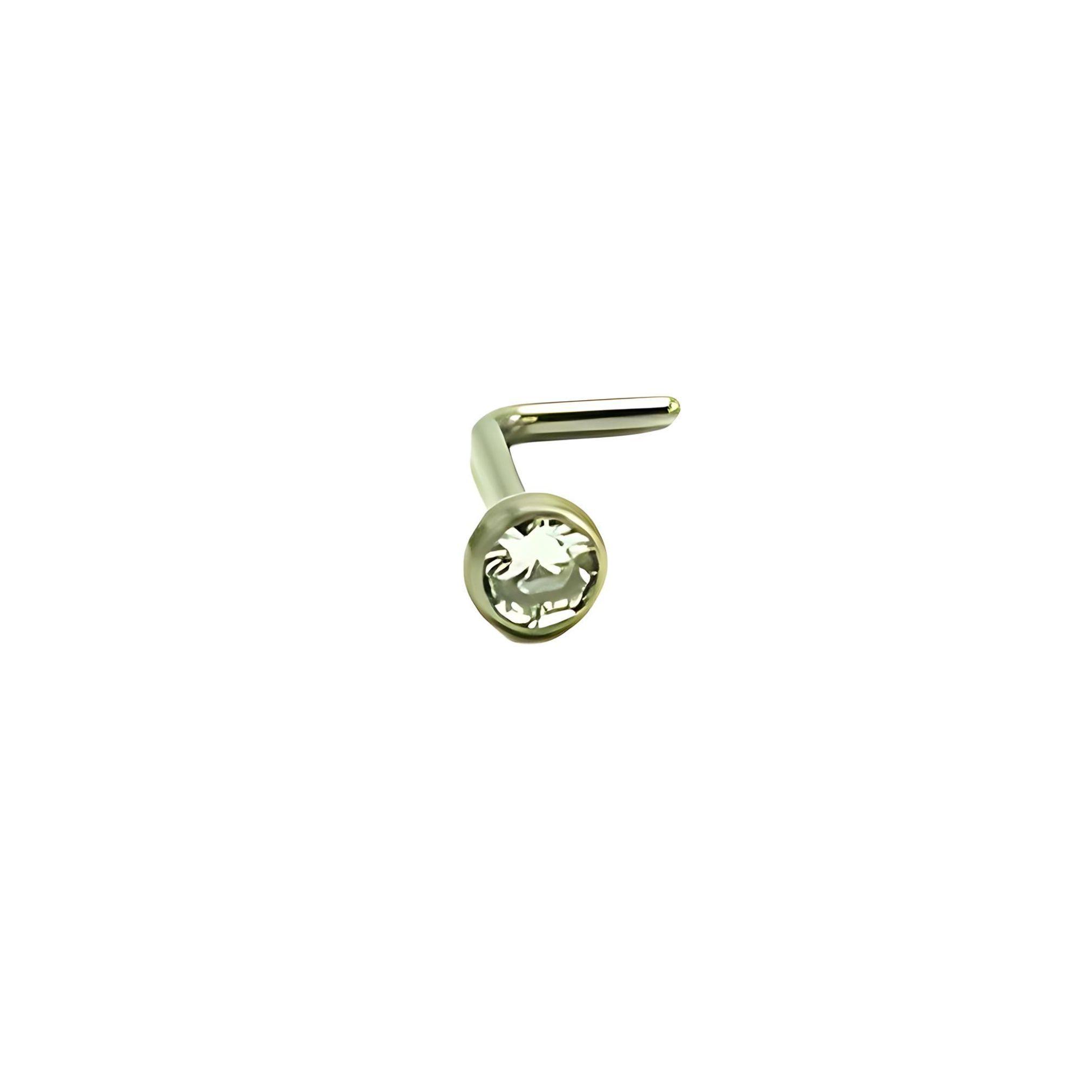 Piercing Nostril Tipo L Titanio Astm F136 20g 3mm Nariz-2