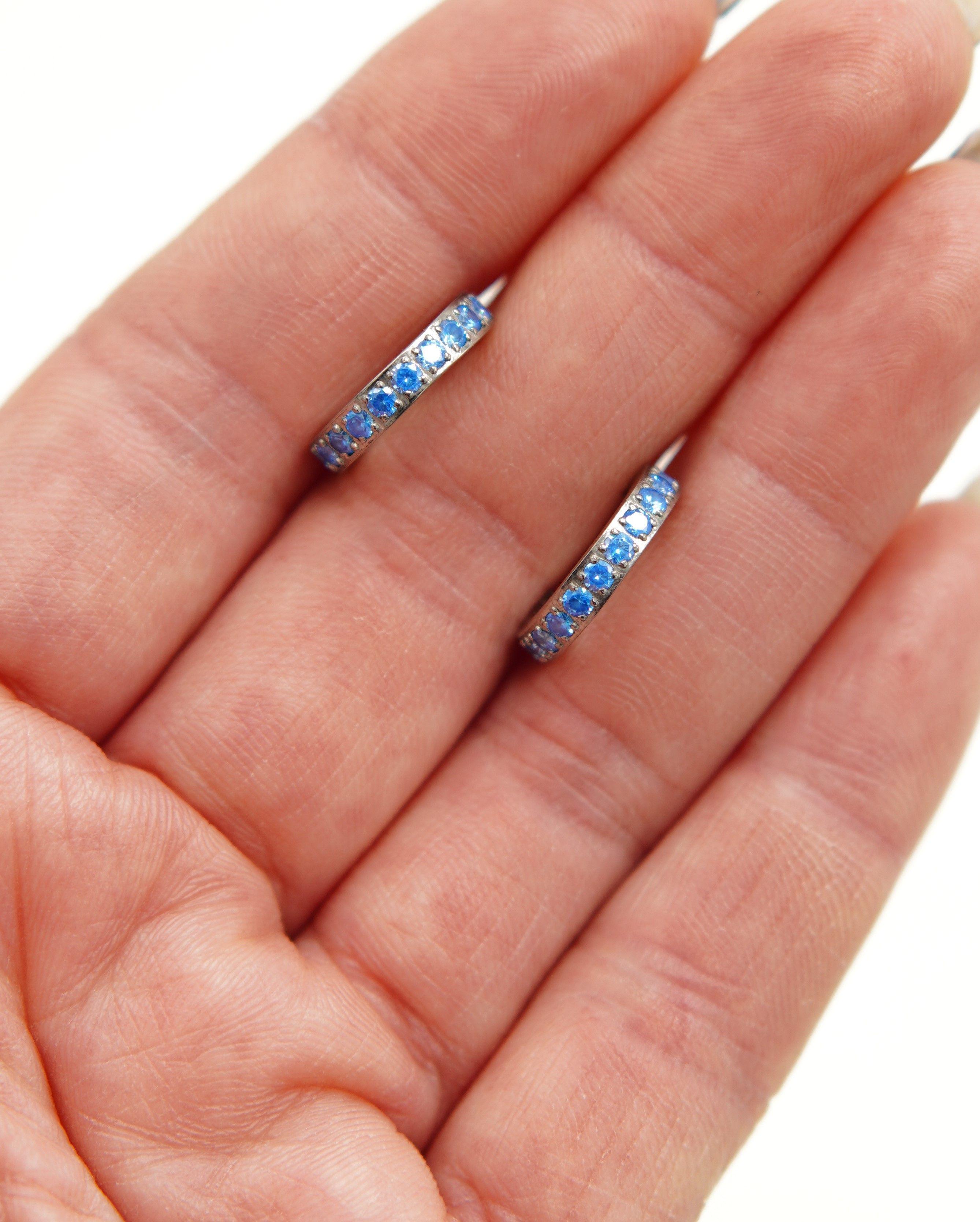 Aros zirconias azules 10mm Titanio Astm F136-3