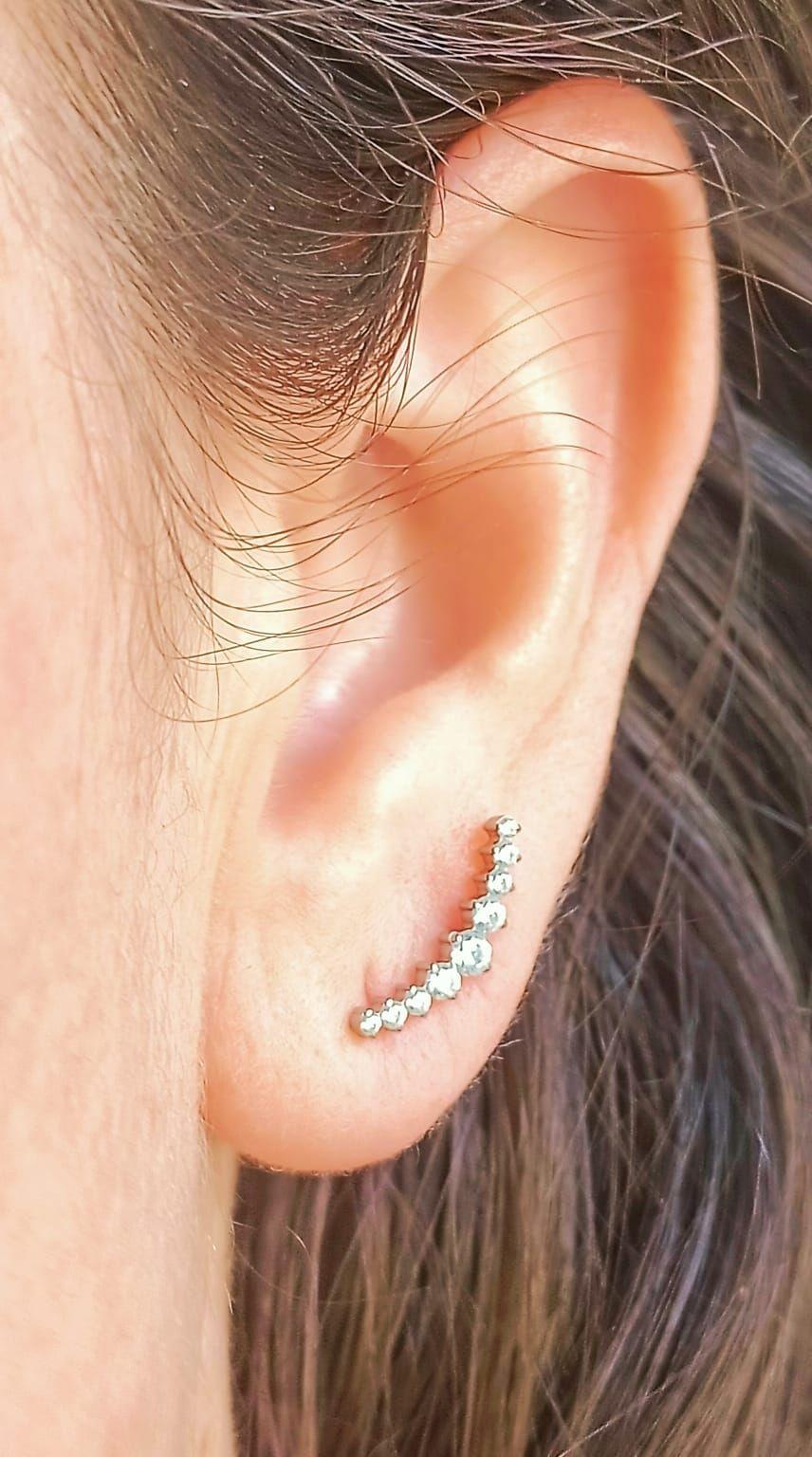 Piercing Labret Astm F136 G23 Acero Titanio Zirconia Trepado-6