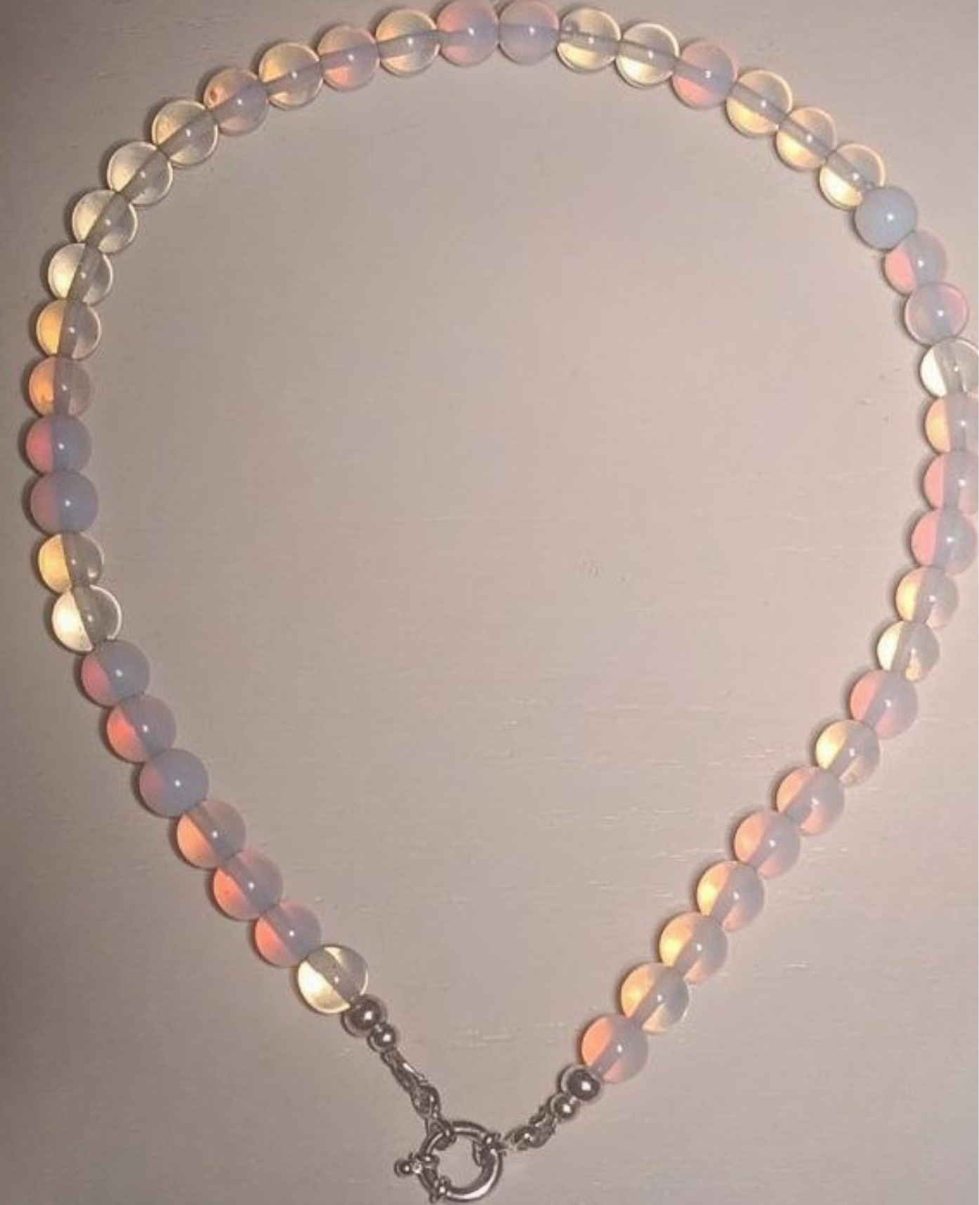 Gargantilla choker piedra luna natural plata 925 Terranova-3