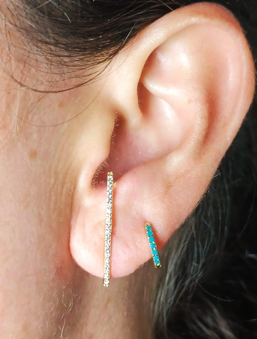 Aros Envolventes Modelo Monolito Plata S925 Chapada En Oro 18k-5