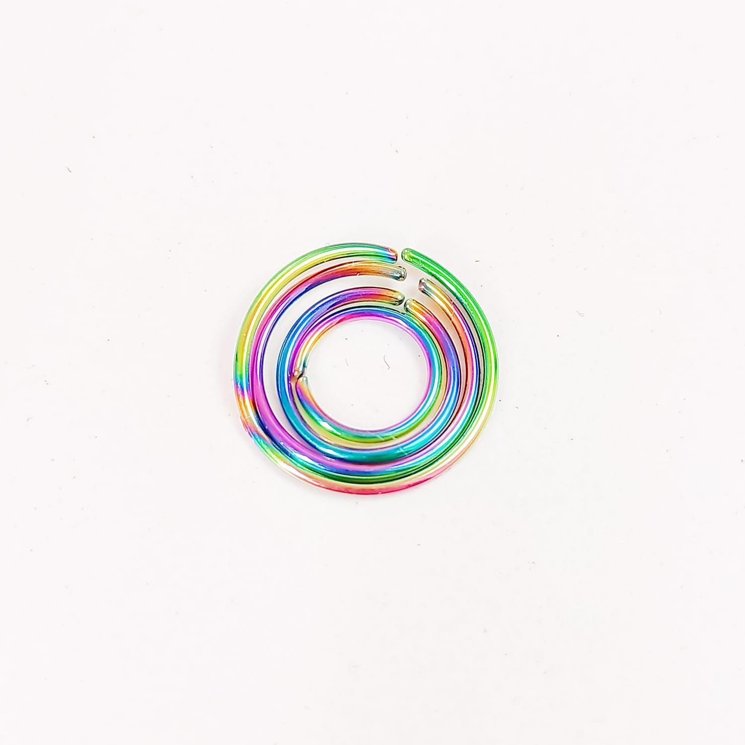 Set 4 Piercing ideal septum multicolor Aros Nostril Daith Tragus Helix Pack Punk-2